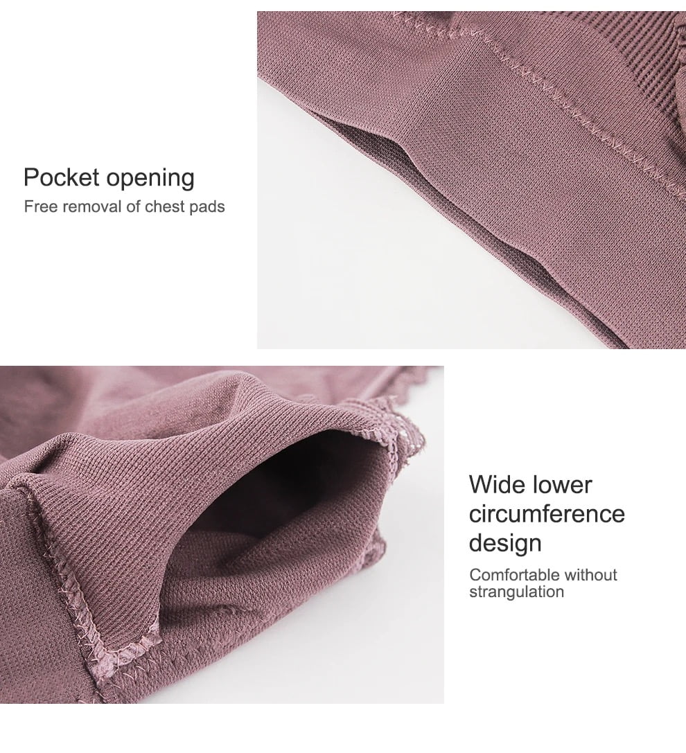 Breathable Cotton Cross Posture Anti Sagging Bra