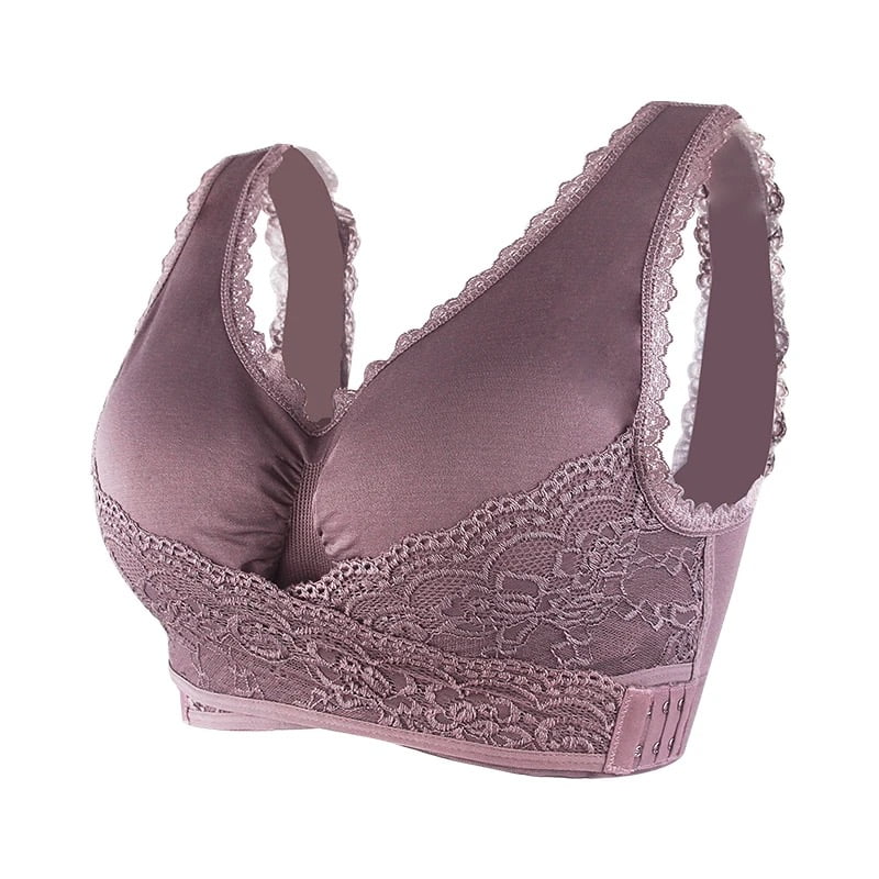 Breathable Cotton Cross Posture Anti Sagging Bra