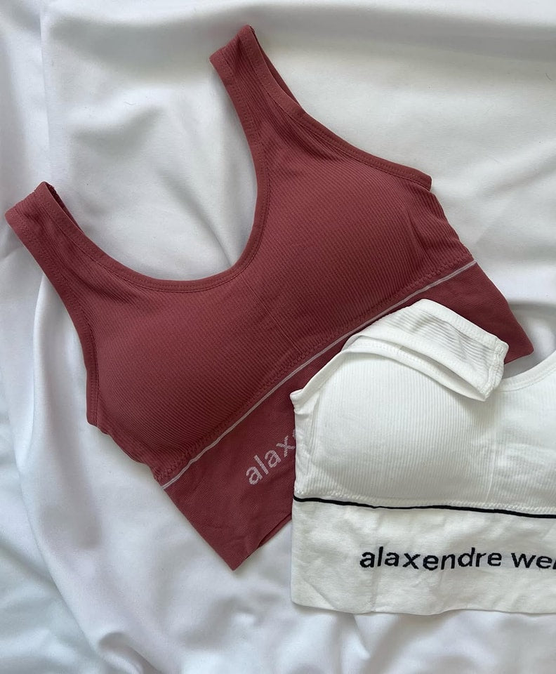 Plus Size Alexender Weng WIDE STRAP SPORTS BRA Free Size For (30-36)