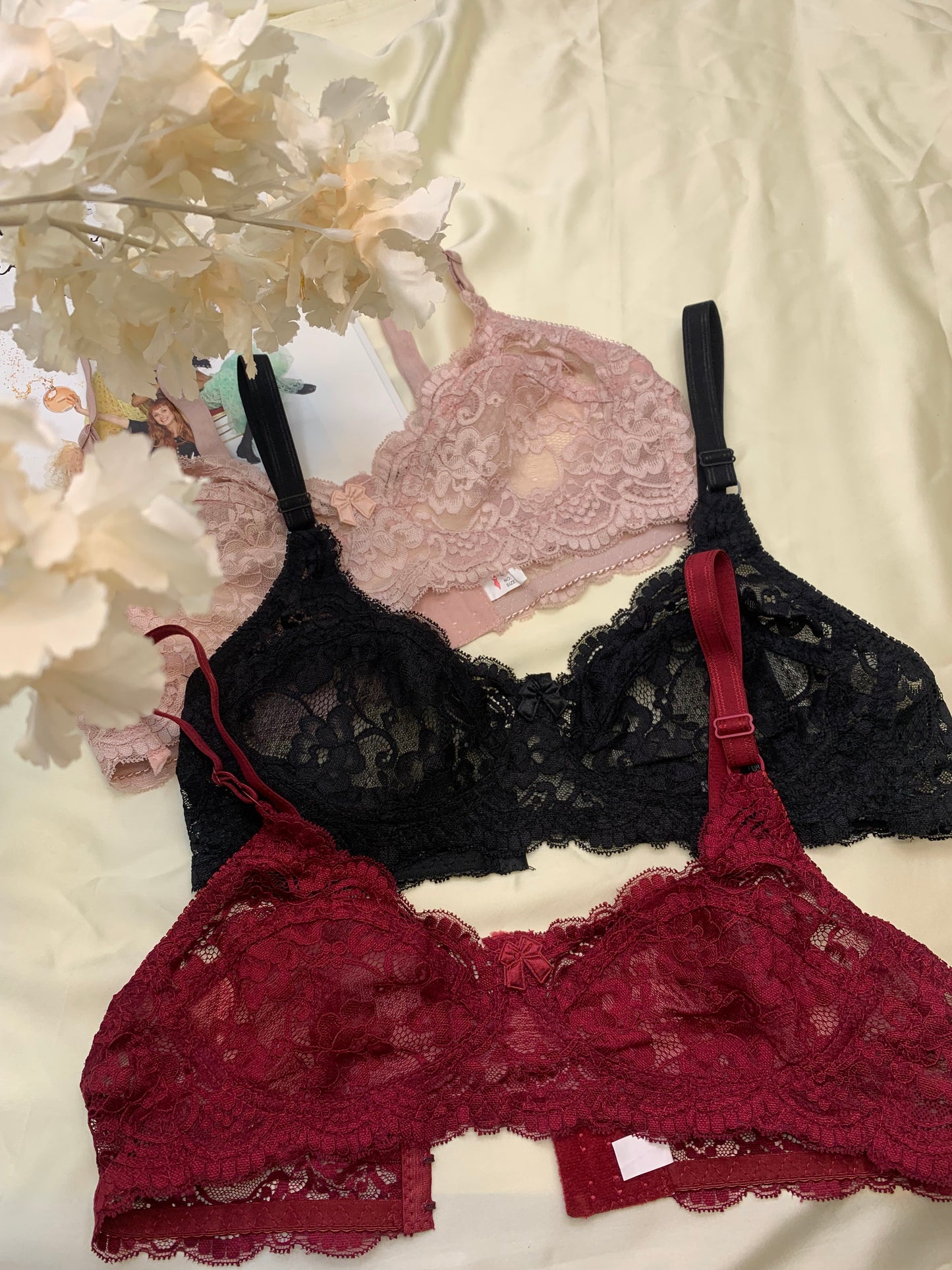 (32-42)b/c Elegant Lacy Pattern Daily Wear bra (016)*
