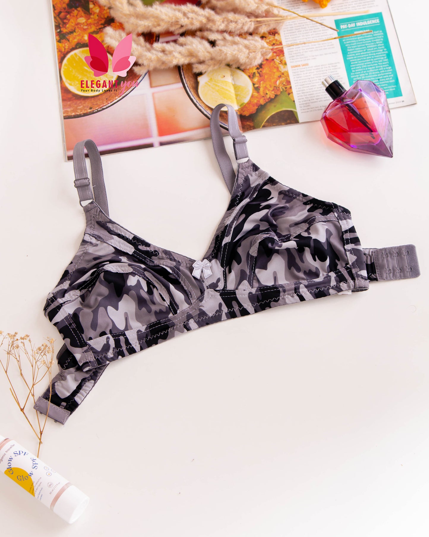 Animal Print Malai Stuff Bra