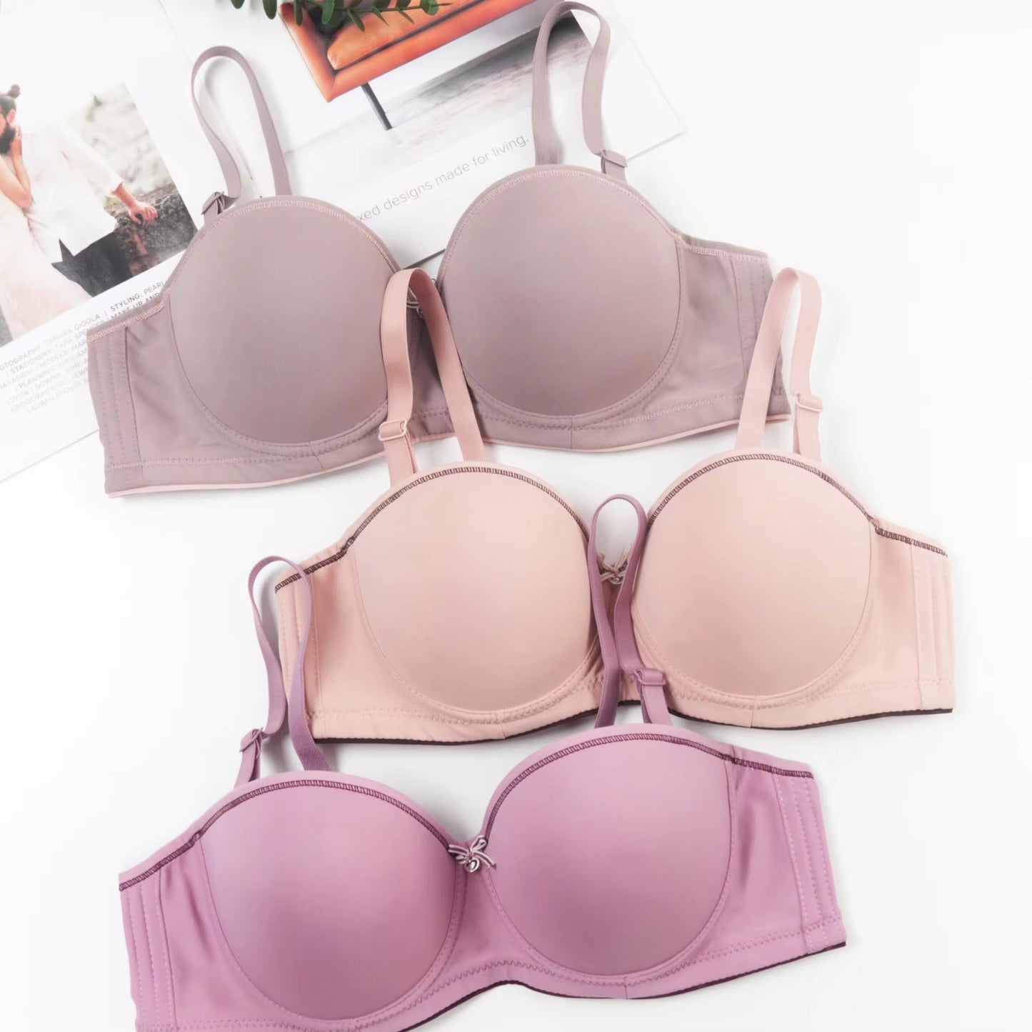 High Quality Half Cup Padded Push-up Under Wired Bra