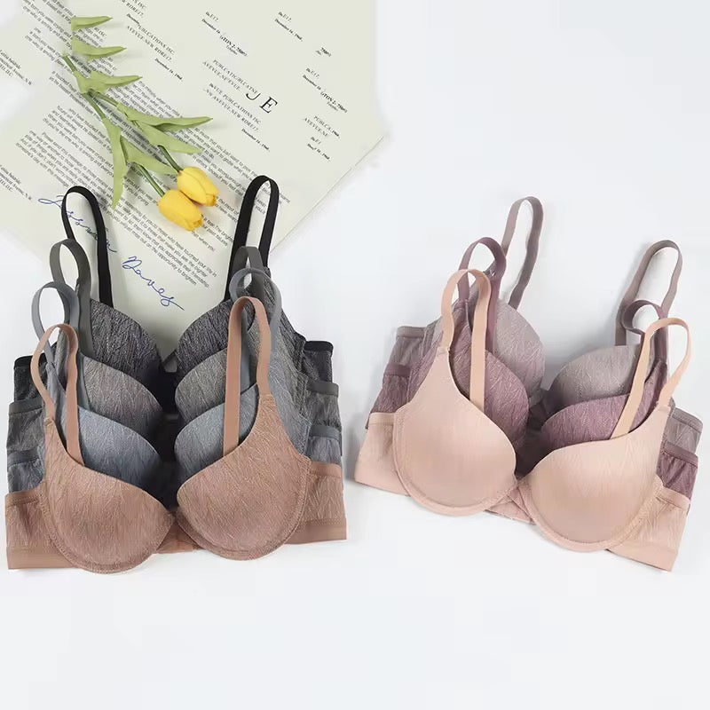 Demi Cup Padded Push-up Wired Bra