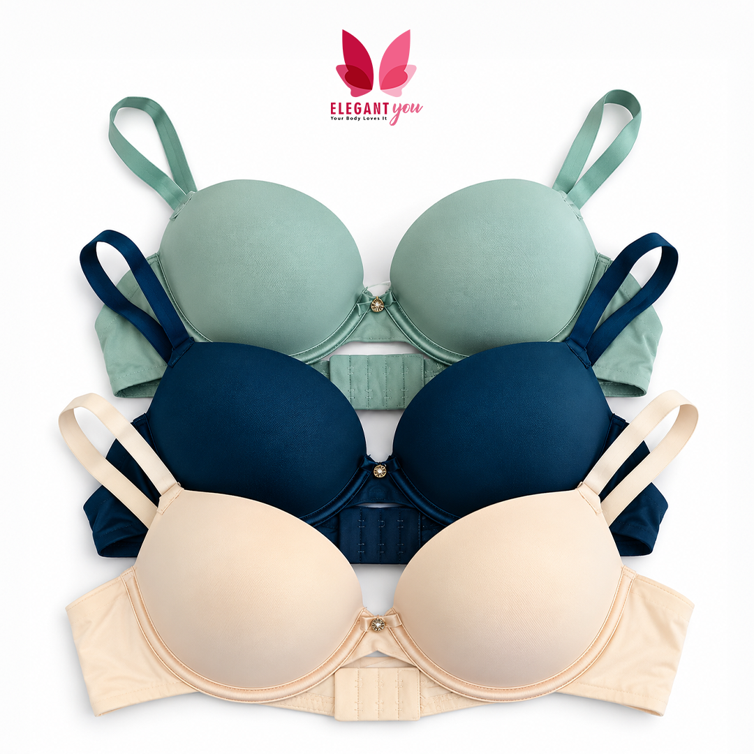 (36-42)C Premium Double Padded Pushup Wired Bra(151)^