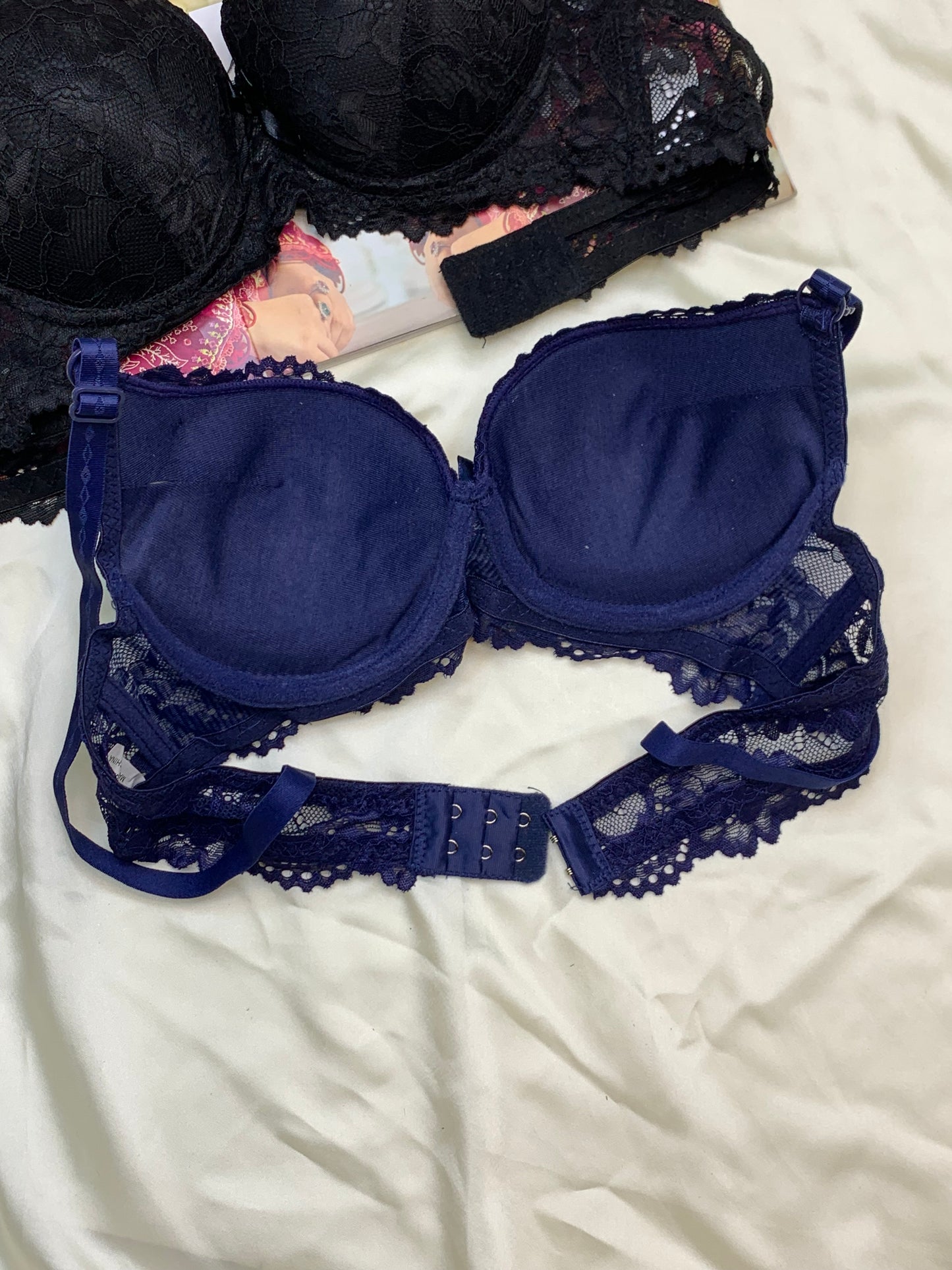 Elegant Double Padded Push-up Lace Bridal Bra