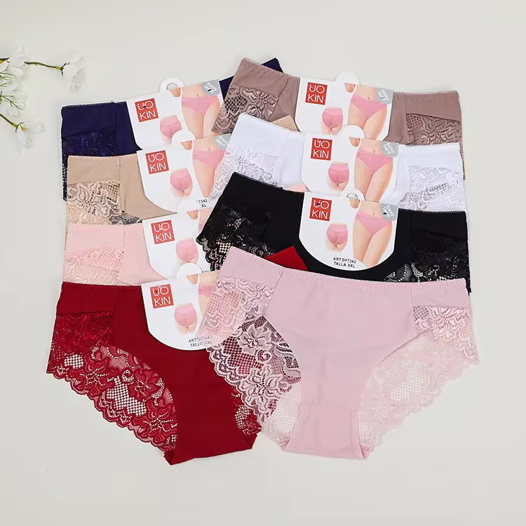 Seamless Ice Silk Lace Underwears K8011