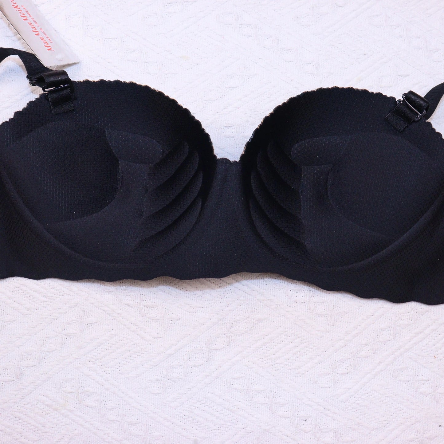 Seamless Animal Pattern Padded Push-up Heart Design Non Wire Half Cup Bra
