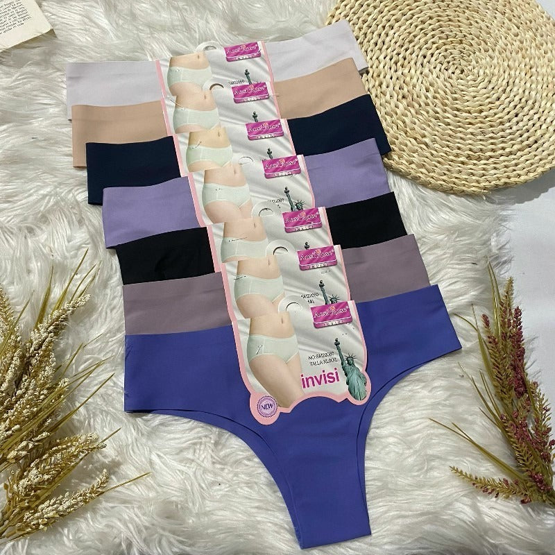 Seamless Ice Silk Thong Underwears 21211
