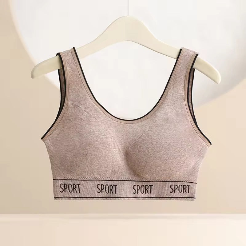 YOGA STYLE WIDE STRAP SPORTS BRA and BOXER SET Free Size For (30-38)