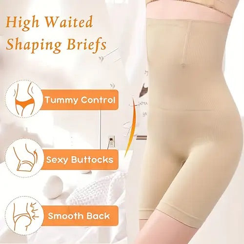 Women's High Waist Body-Shapping Buttocks Lifting Slim Fit Anti Glare Leggings