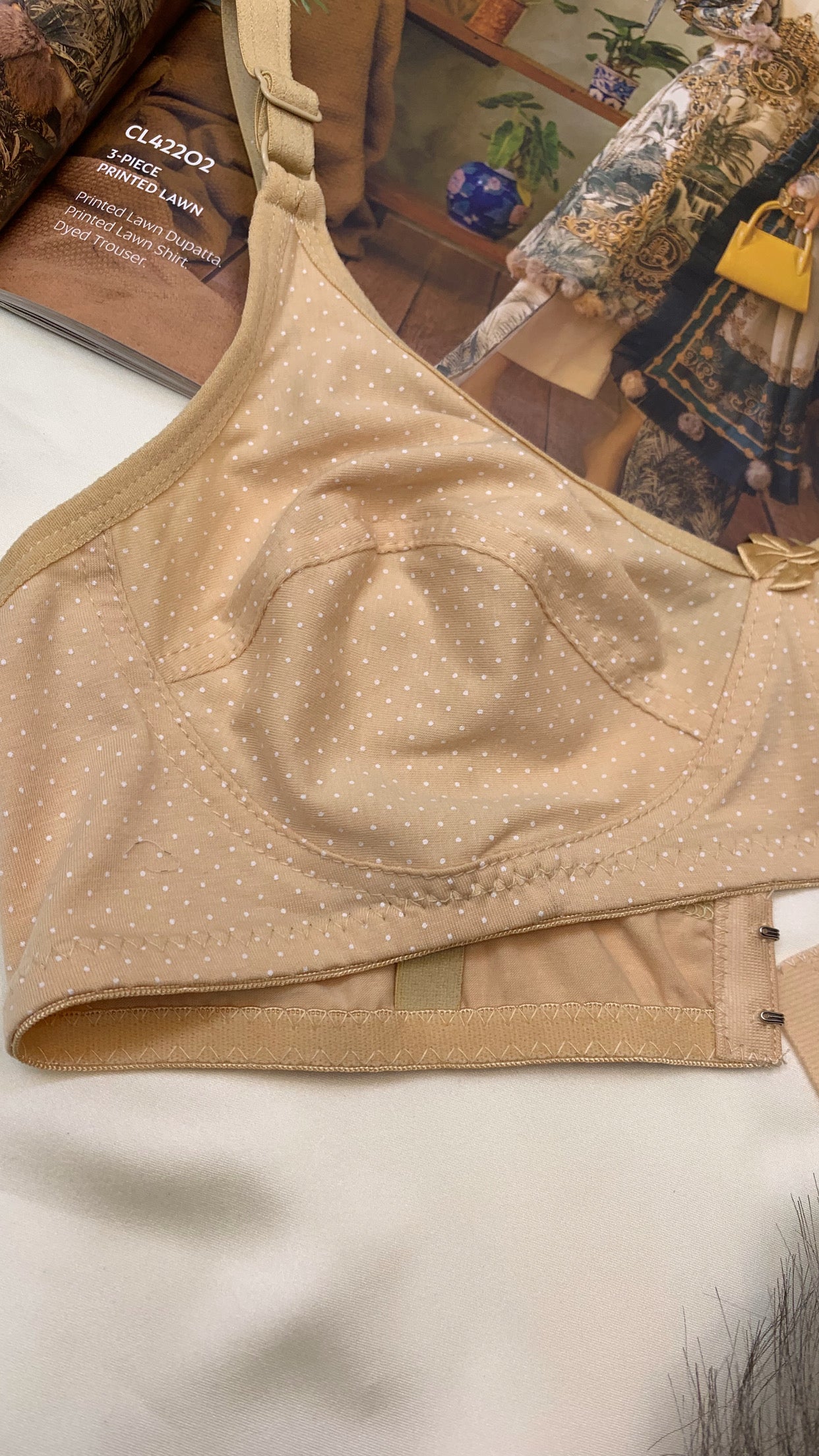 Polka dot Soft Streachable Cotton Bra