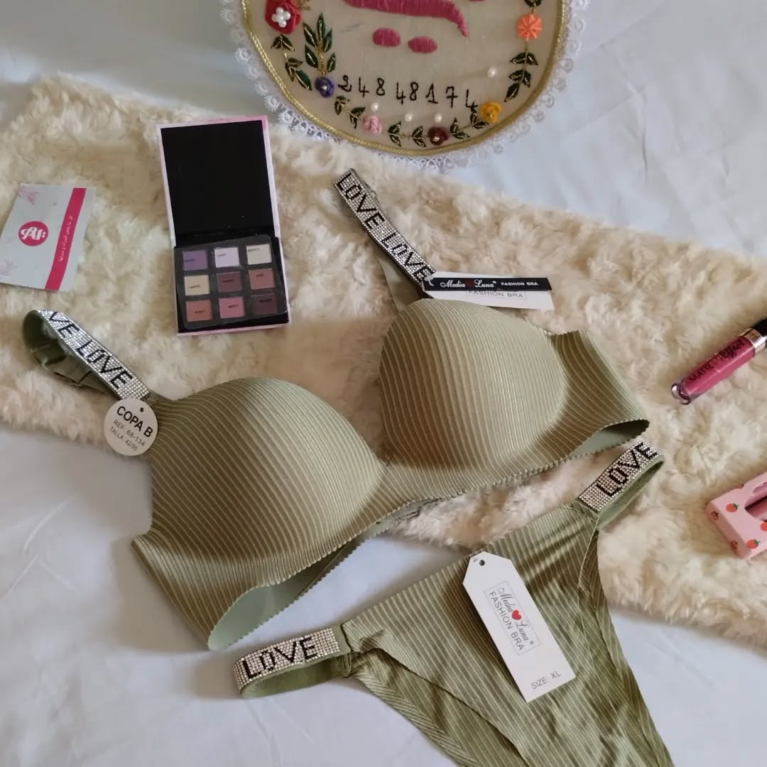 Love Padded Push-up Non Wired Bra and Matching Hipster