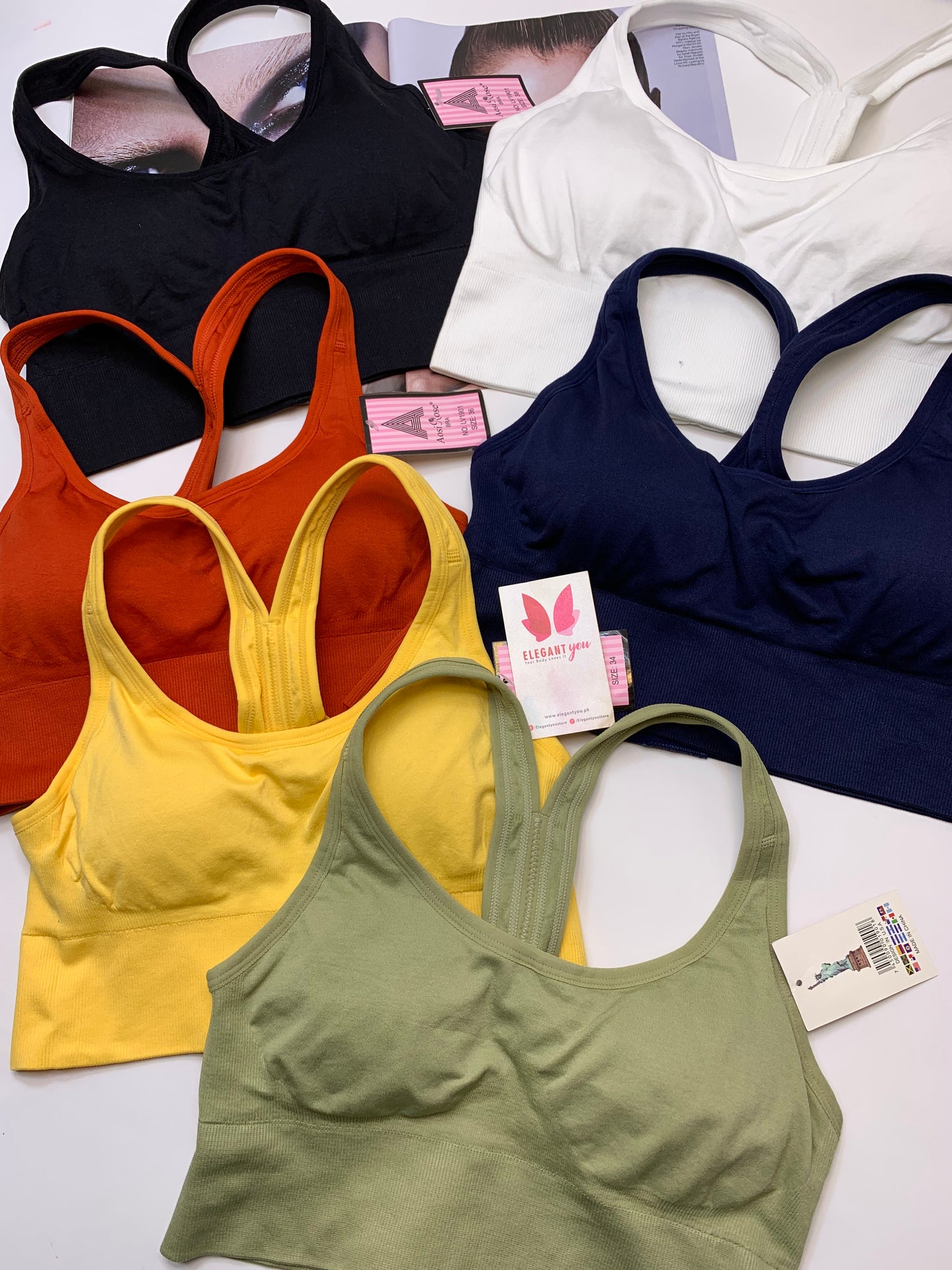 Fit Flex Back Hook Sports Bra for 34-40 size