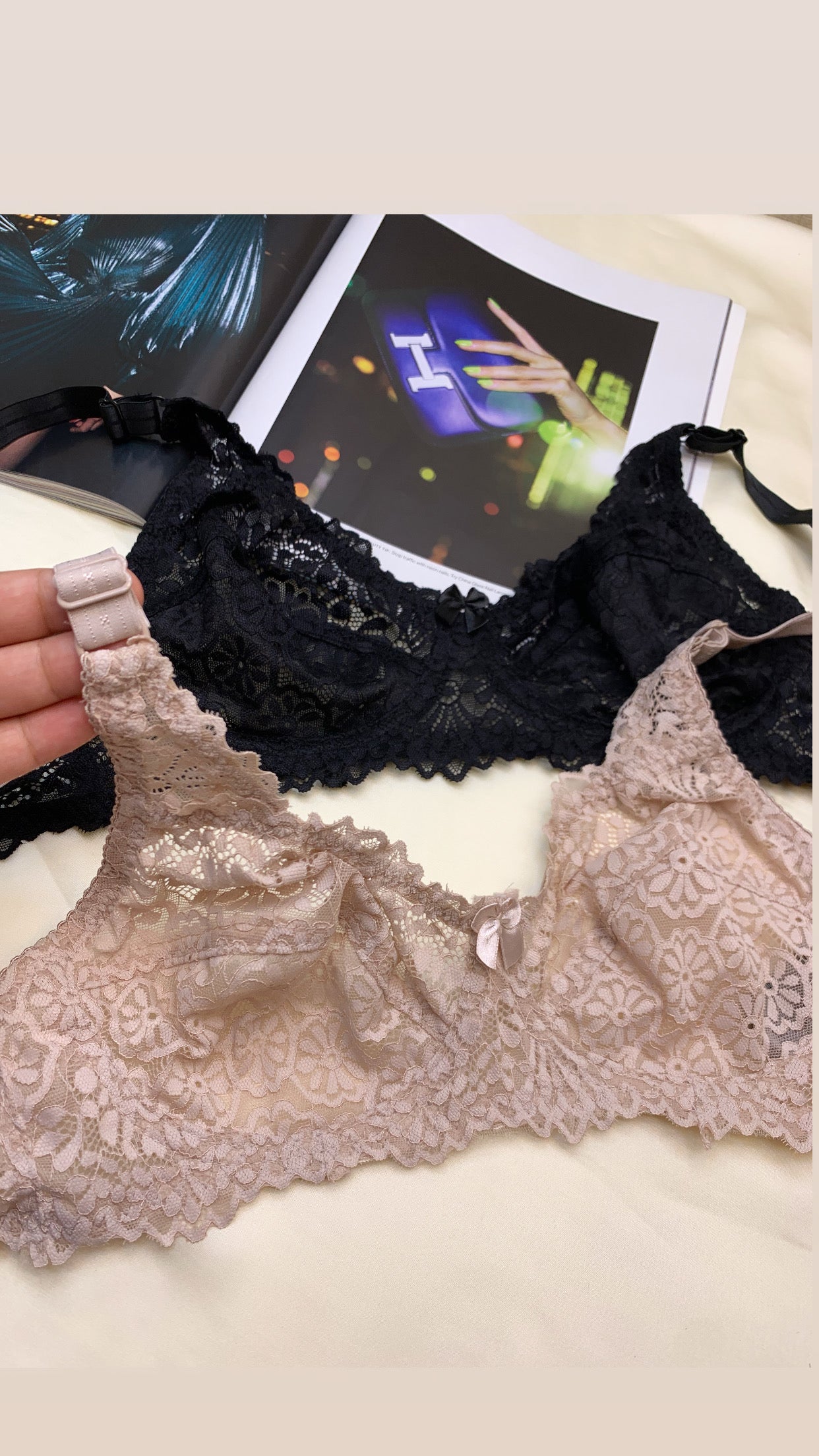 Pack Of 2 Flower Pattern Bra