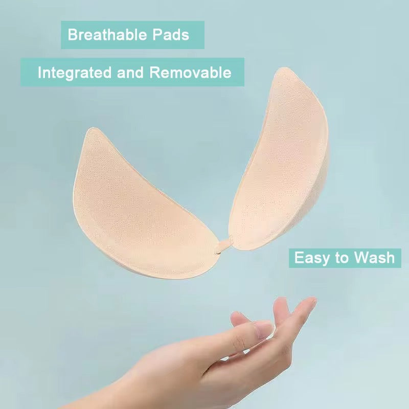 Women Plain Seamless Cross Posture Correction Back Straighter Bra