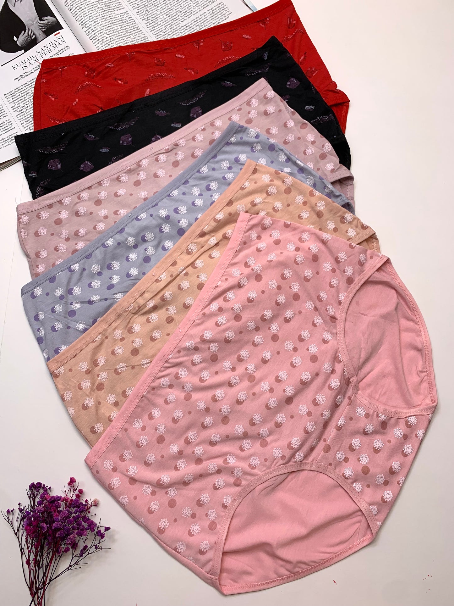 Large to XL Anti Rash Strechable Cotton Underwears