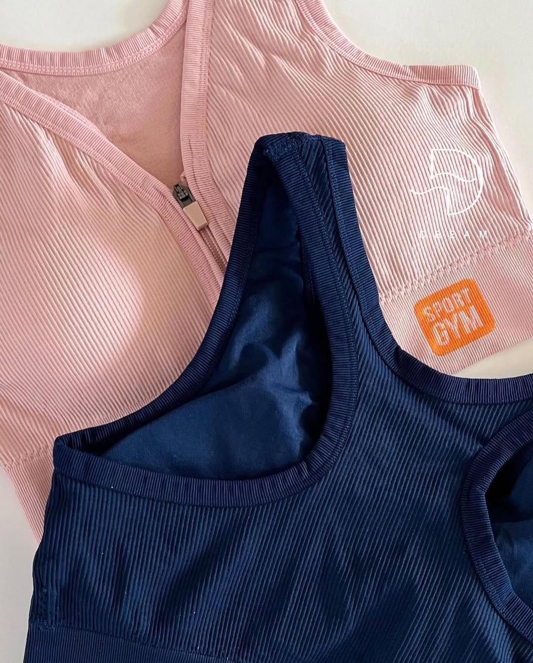 Front Zipper Sports Bra For Gym and Yoga 8857