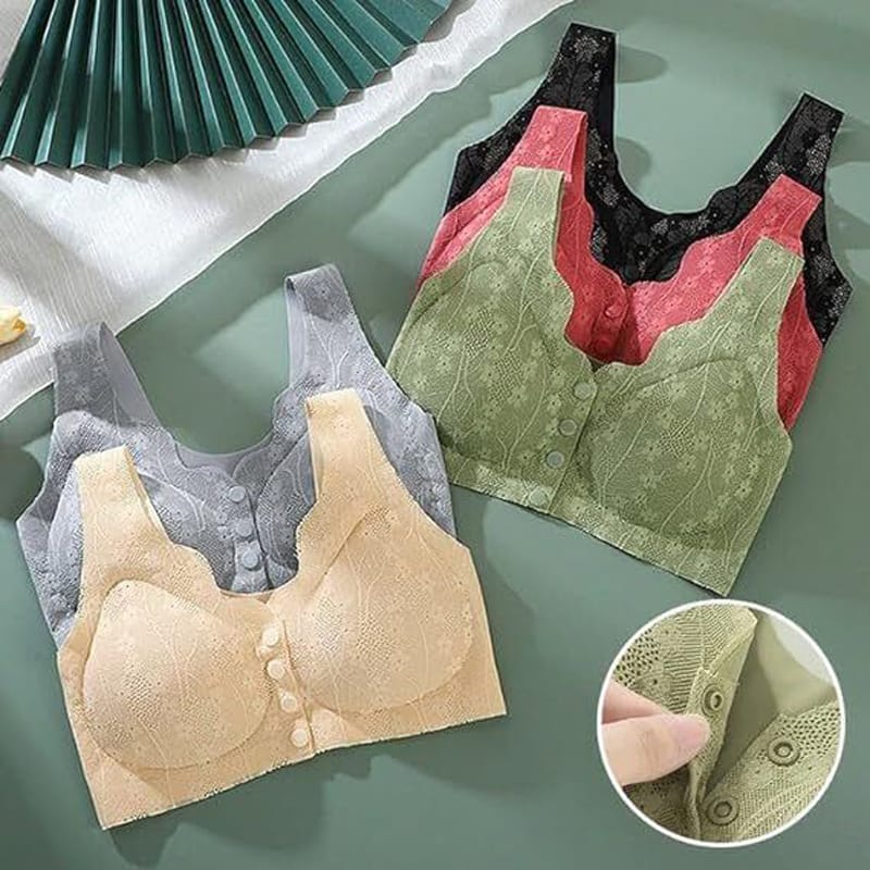 Anti Rash Seamless Stuff Front Button Bra