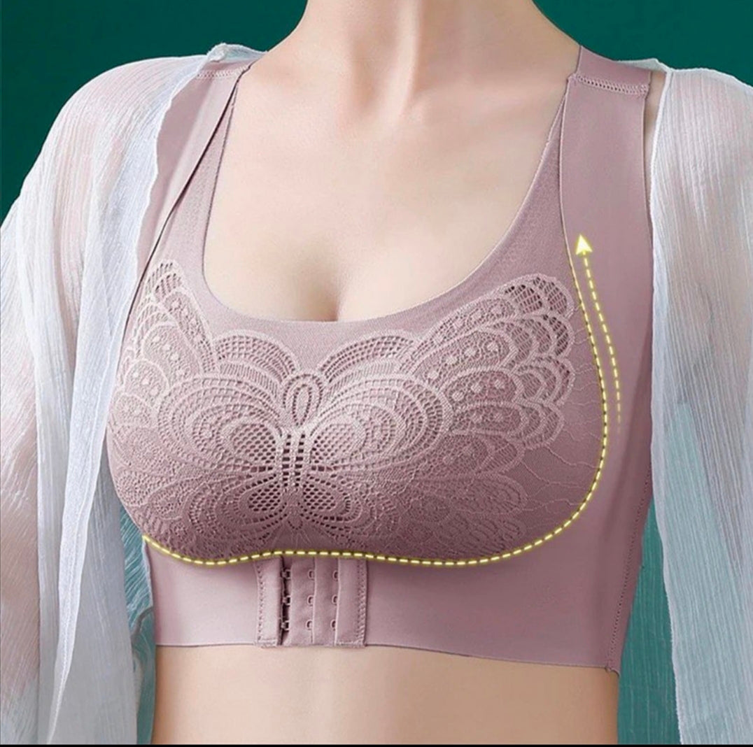 Women Seamless Cross Posture Correction Back Straighter Bra