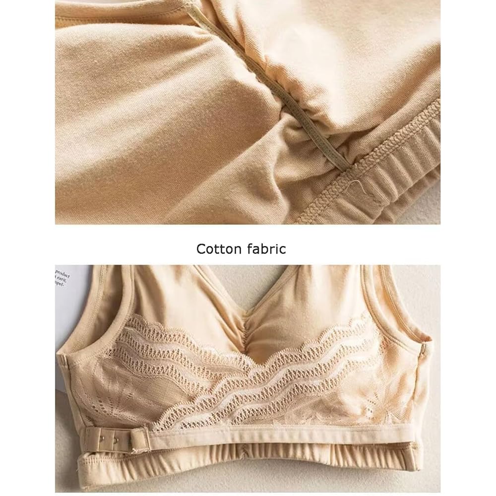 Breathable Cotton Cross Posture Anti Sagging Bra