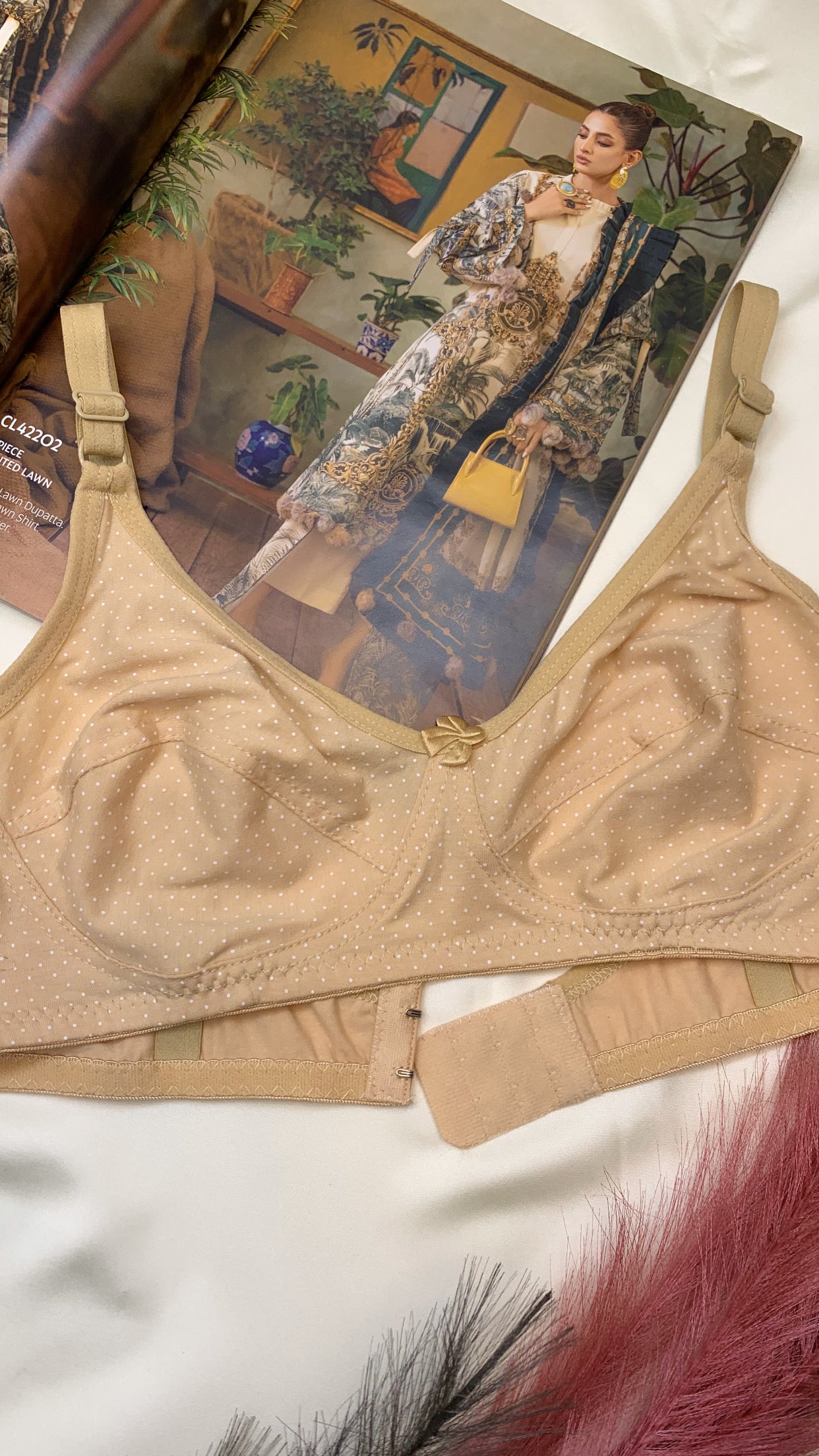 Polka dot Soft Streachable Cotton Bra