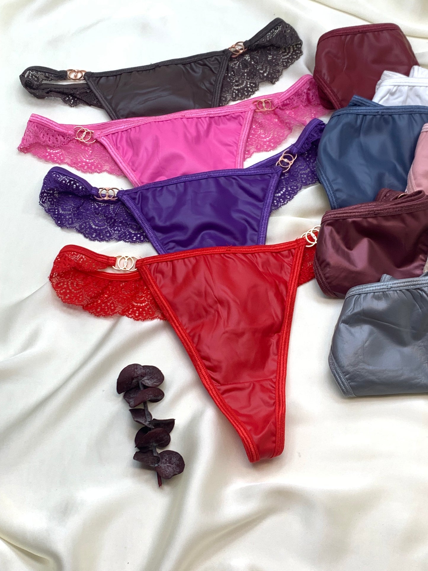 Sexy High Cut Leather Thong Underwear
