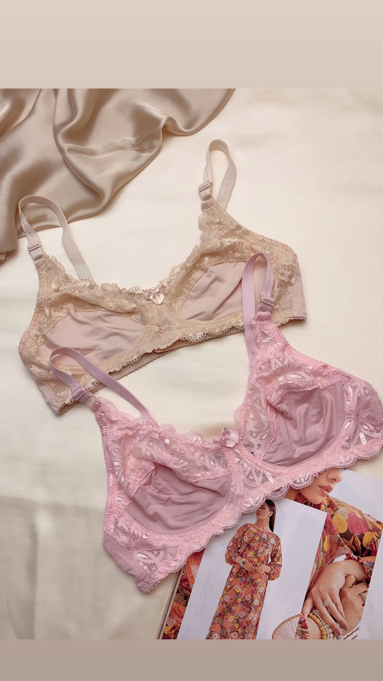 Summer Friendly Elegant Cotton Net Elegant Bra half cup