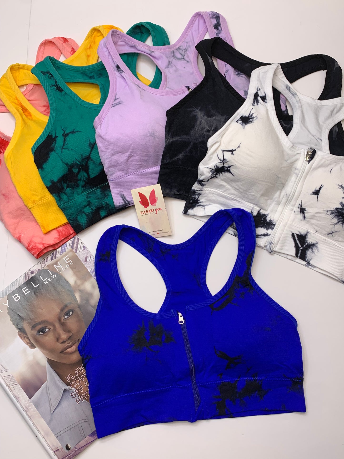 Stylish Tie and Dye Perfect Fit Sports Bra