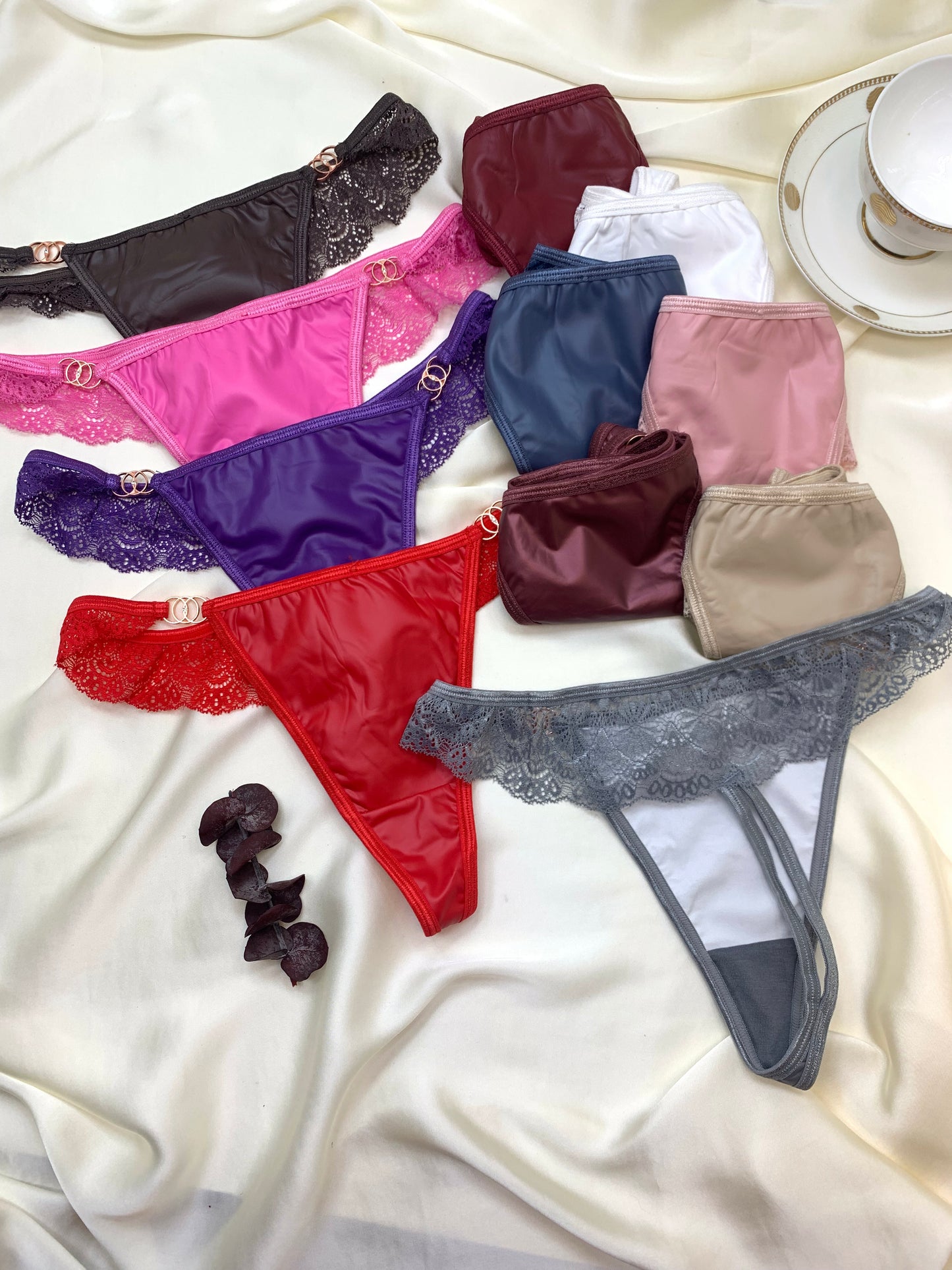 Sexy High Cut Leather Thong Underwear