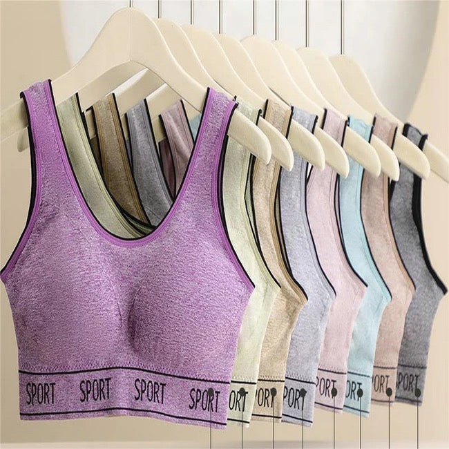 YOGA STYLE WIDE STRAP SPORTS BRA(035)