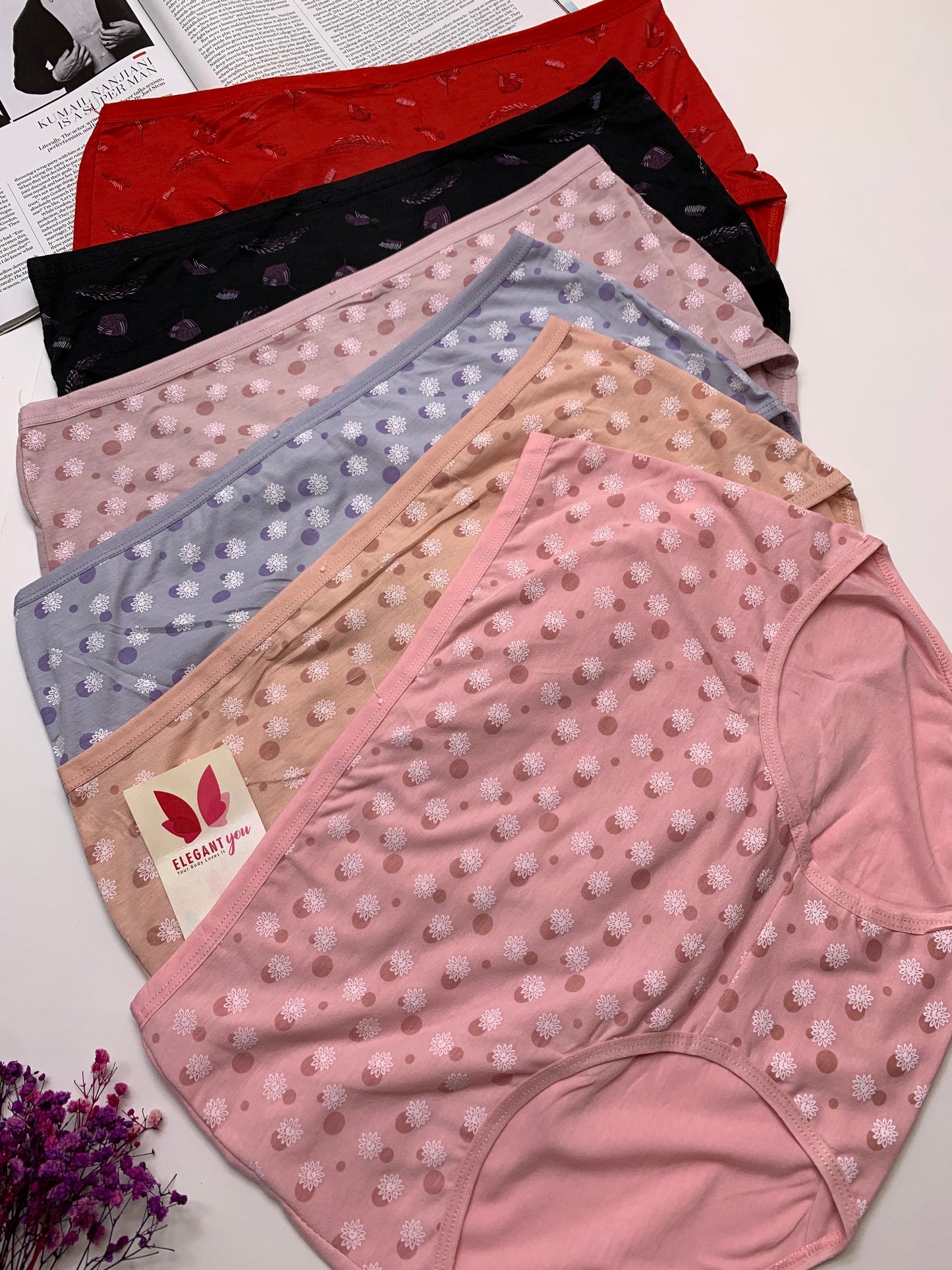 Large to XL Anti Rash Strechable Cotton Underwears