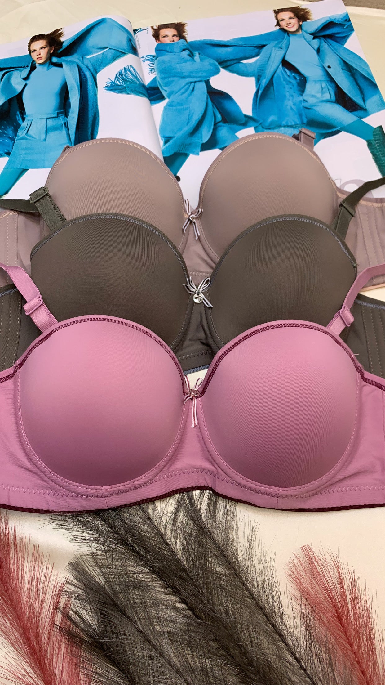 High Quality Half Cup Padded Push-up Under Wired Bra