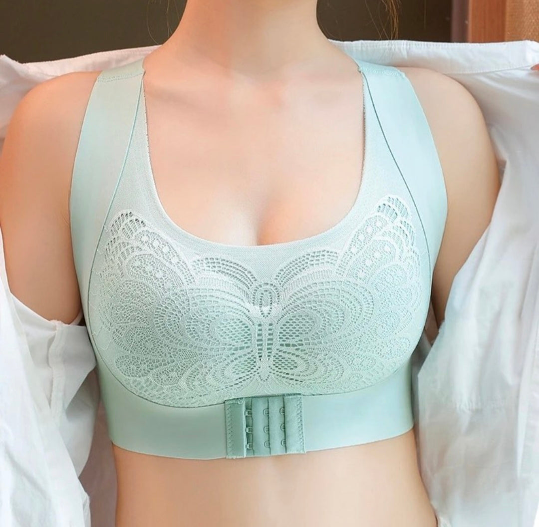 Women Seamless Cross Posture Correction Back Straighter Bra