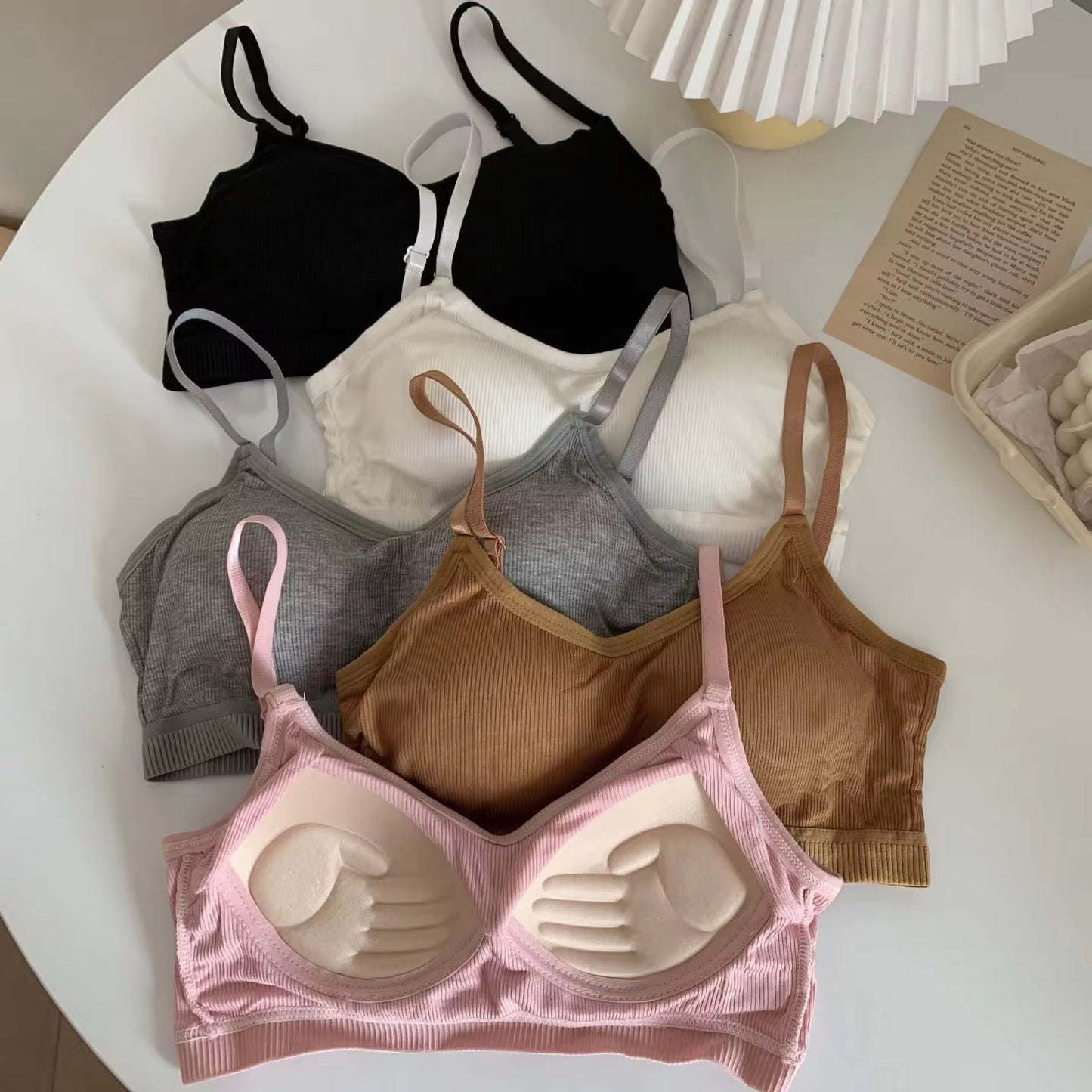 C Cup Size Hand Pushup Super Comfortable Bra Without Wire