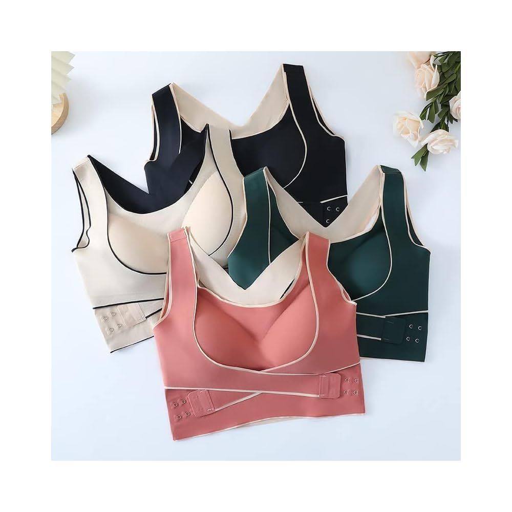Women's Shockproof Gathering Anti-sagging Beautiful Back Fitness Yoga Vest No Steel Ring Bra