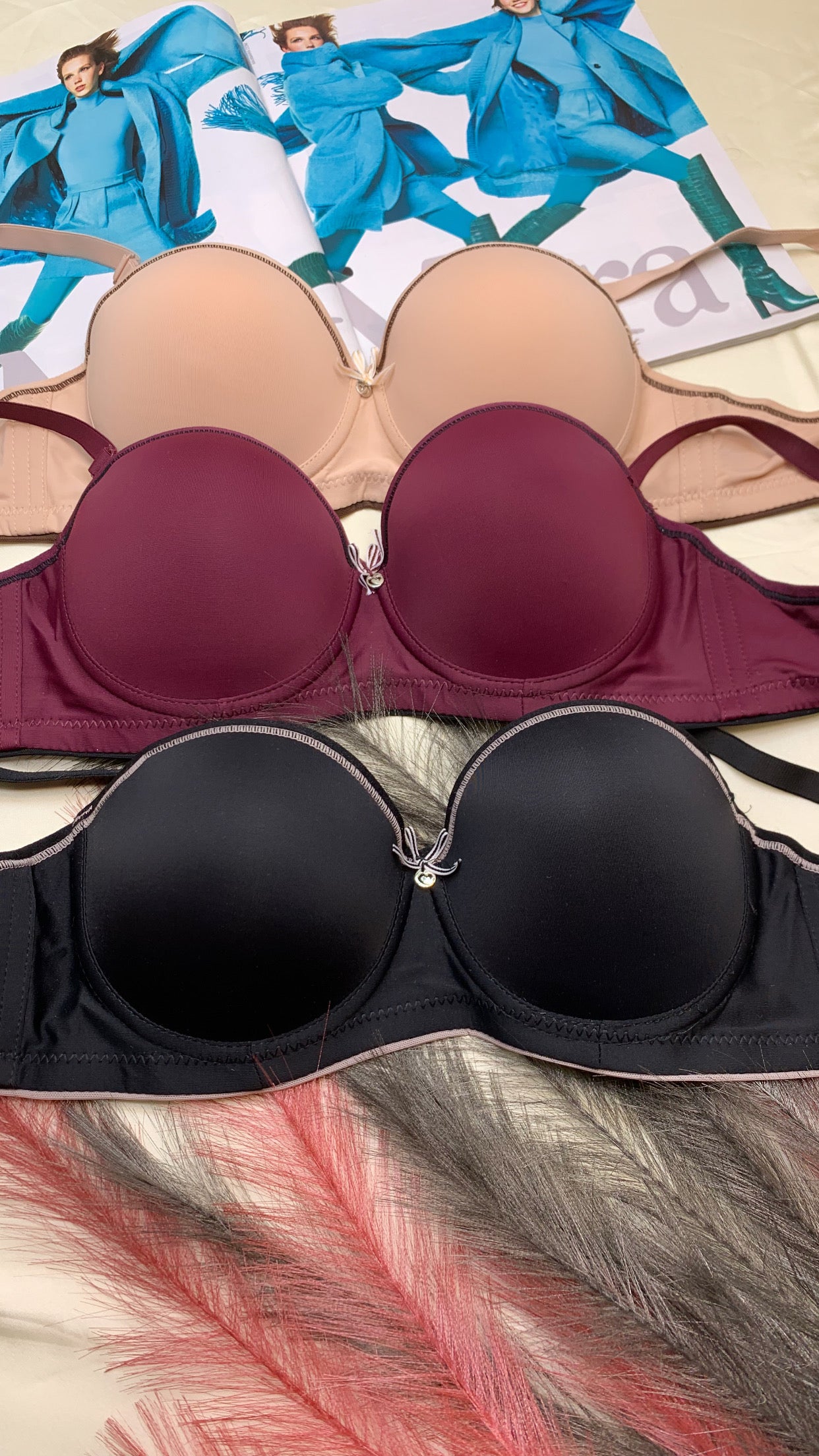 High Quality Half Cup Padded Push-up Under Wired Bra