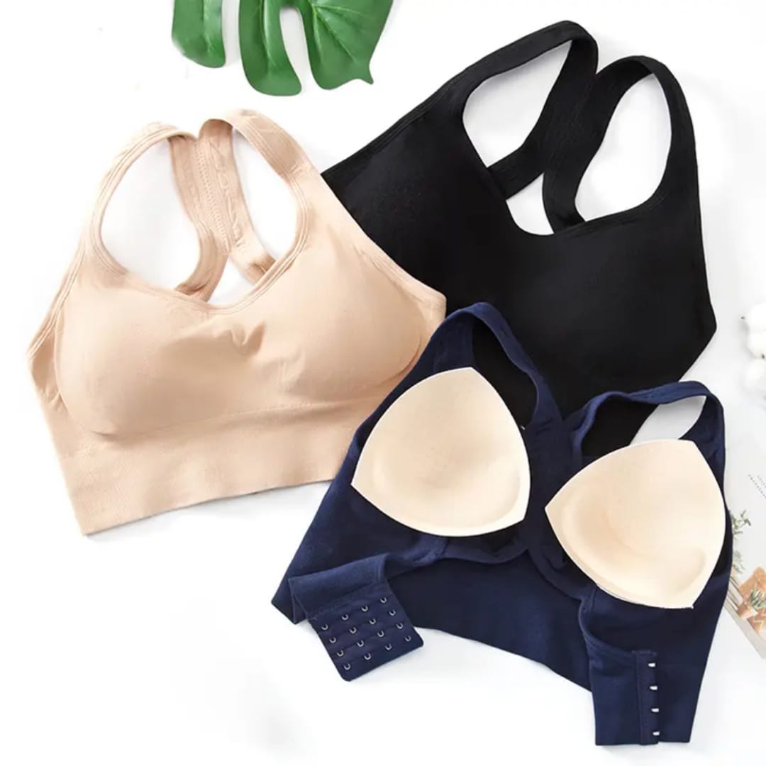 Fit Flex Back Hook Sports Bra for 34-40 size