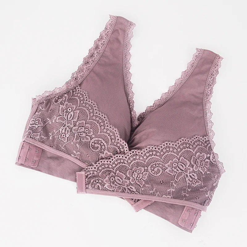 Breathable Cotton Cross Posture Anti Sagging Bra