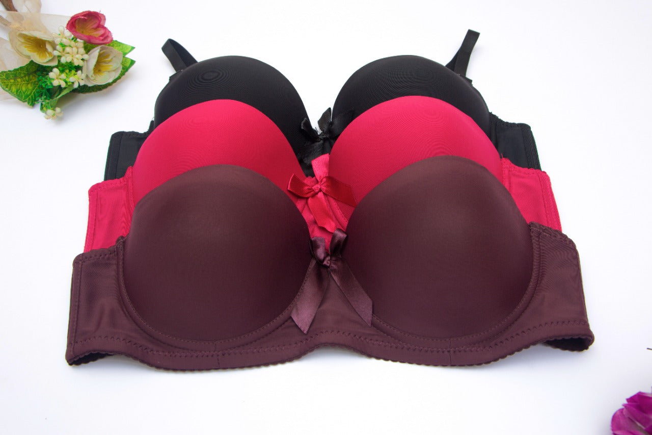 Faded Color On Cups Half Cup Bra