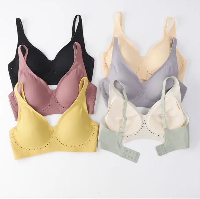 No Rash Seamless Breathable Wireless Push-up Yoga Bra