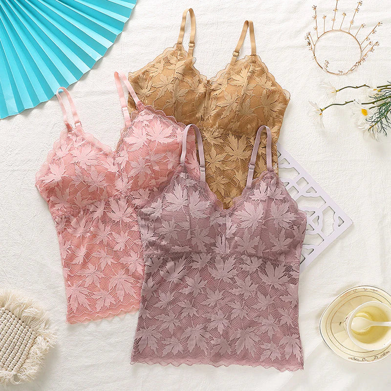 Leaf Design Fashion Tank Top