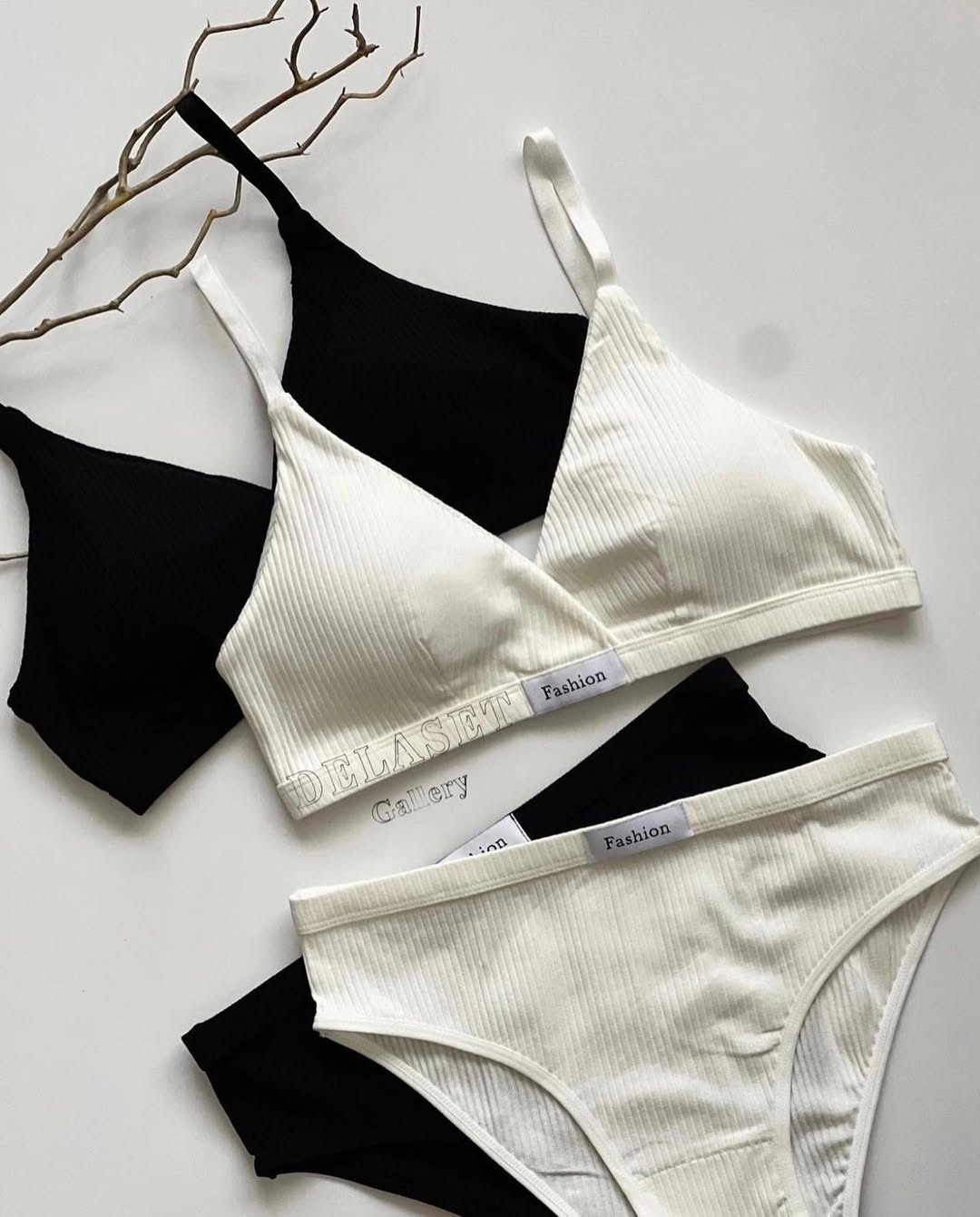 (30-36)Sports Wireless bra and panty set (034)