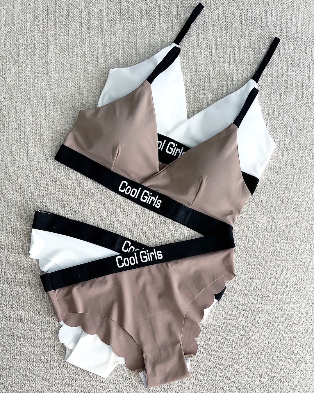 Sport Criss Cross Cool Girls Bra Panty Set