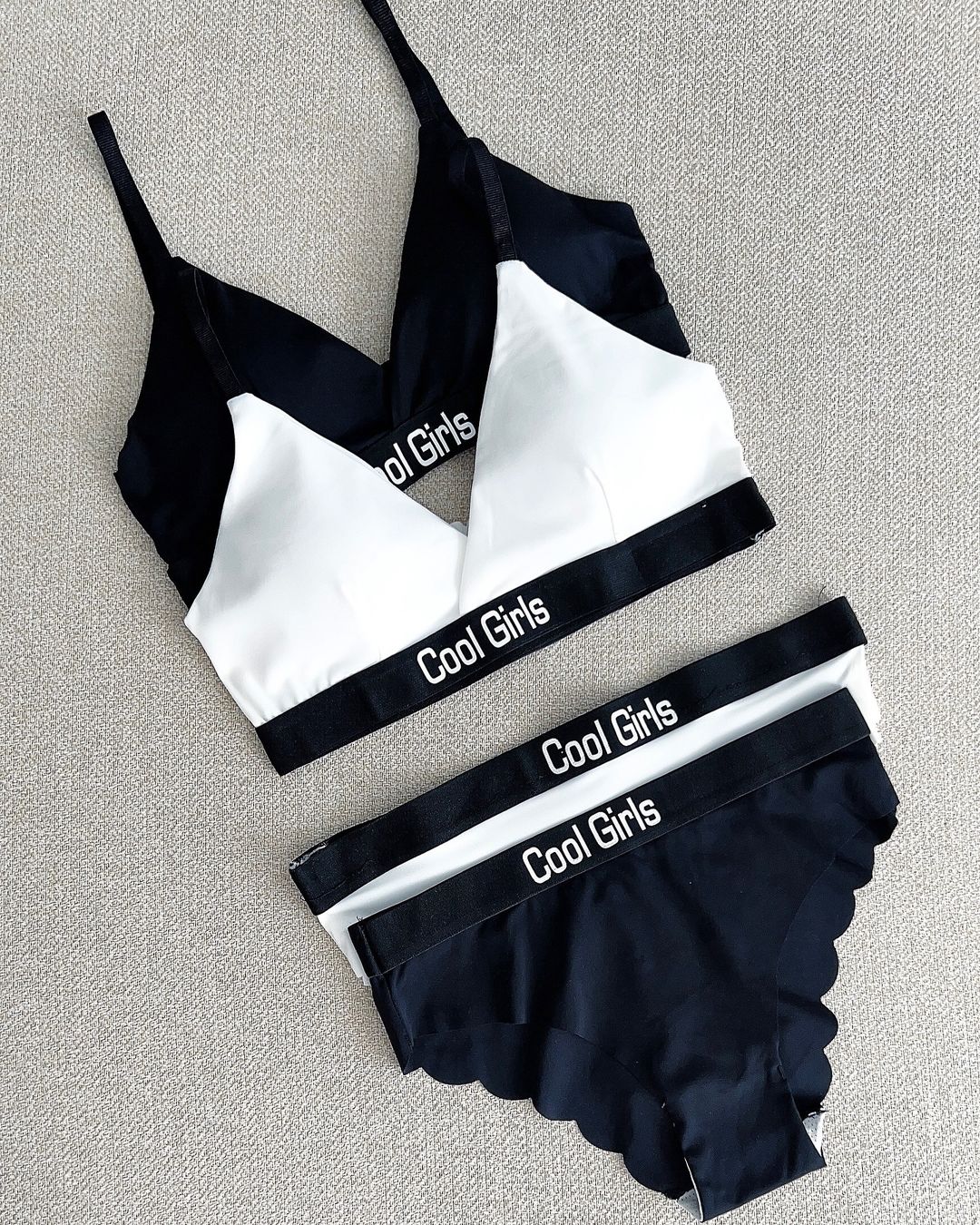 Sport Criss Cross Cool Girls Bra Panty Set