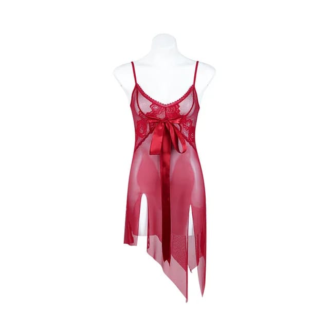 Bow Style Hot Frill Nighty 8133