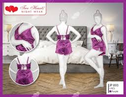 One Piece Short Silk Nighty