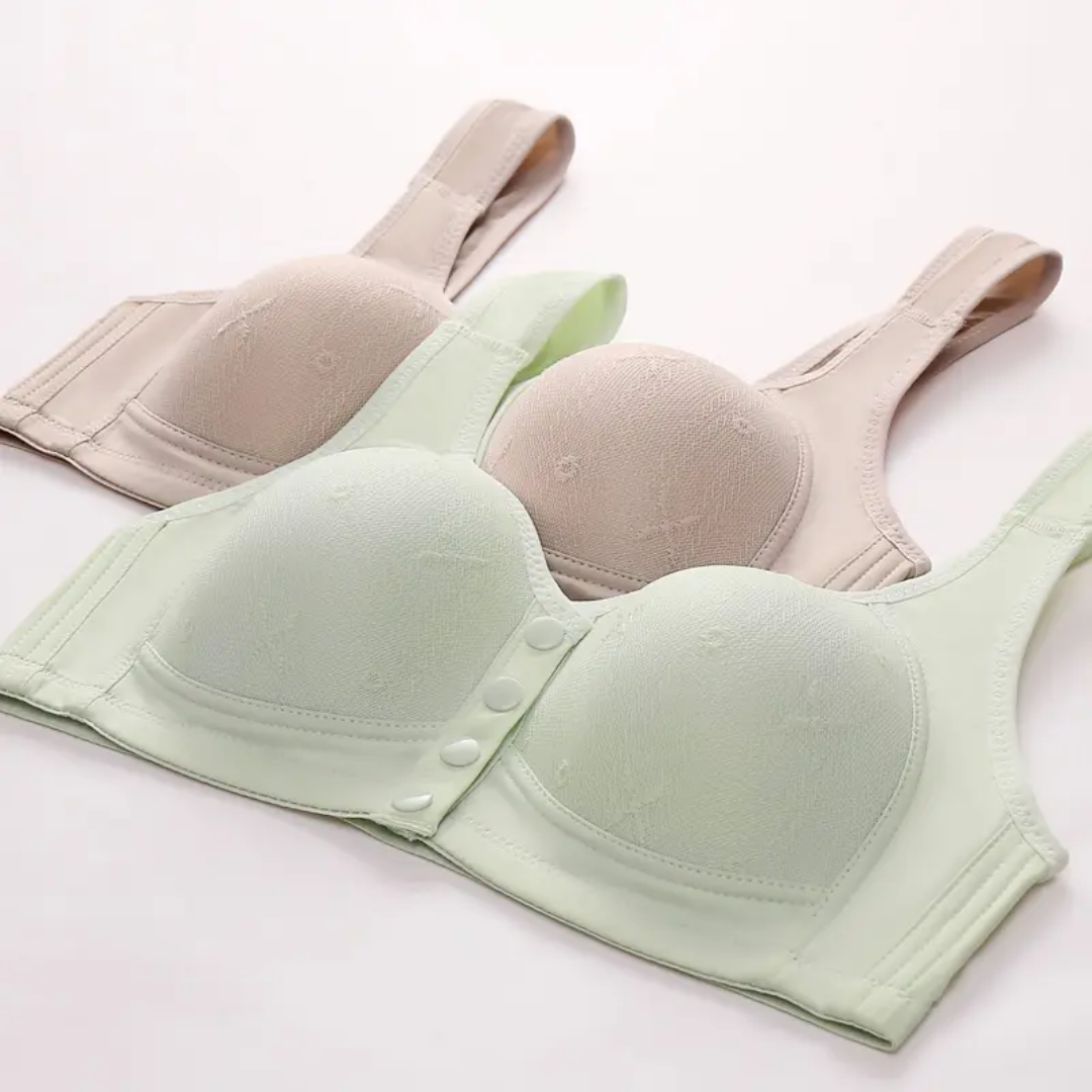 Women Seamless Front Button Bra