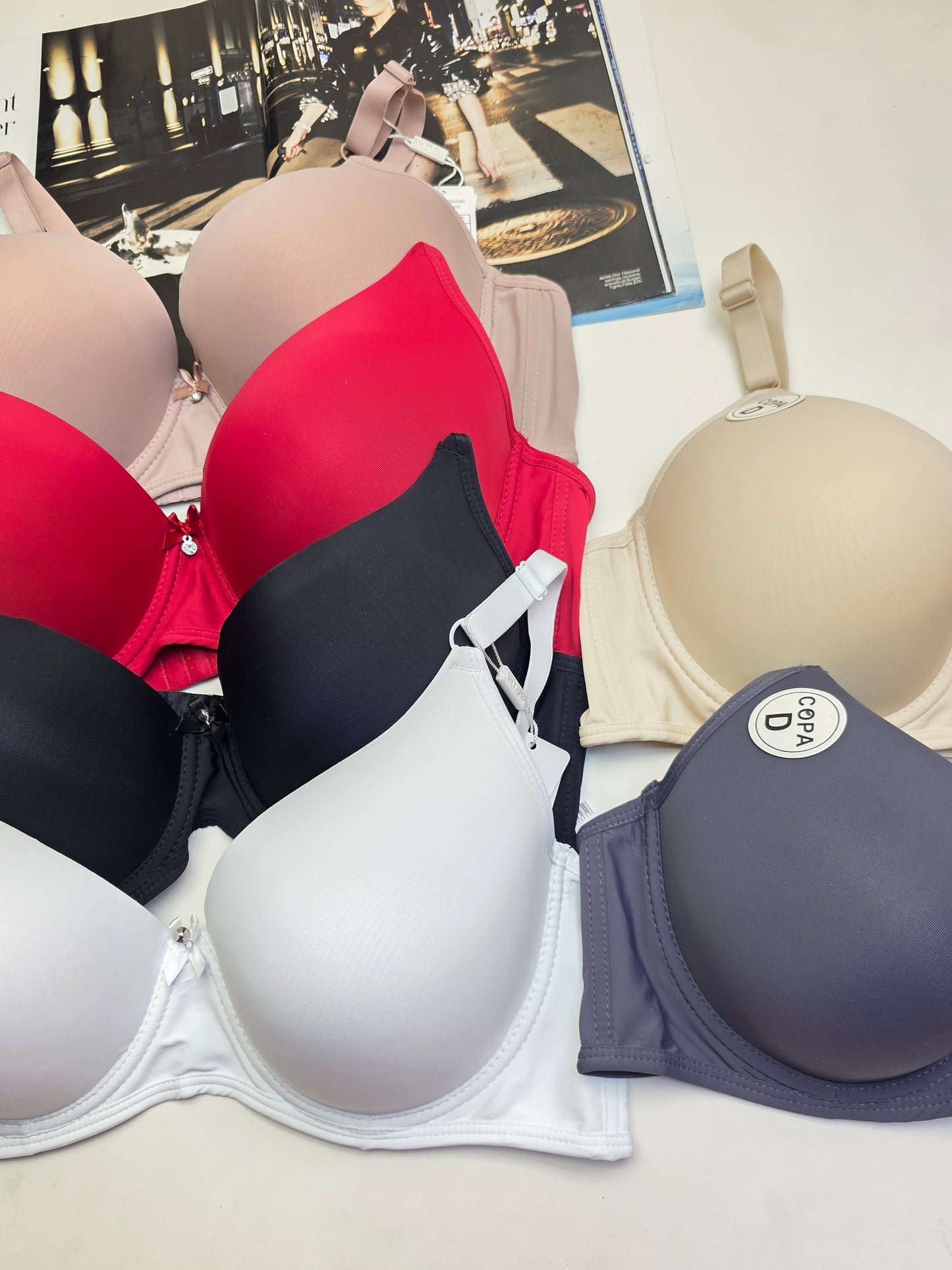 (38-44)D Seamless Thin Pad Demi Cup Bra*(171)