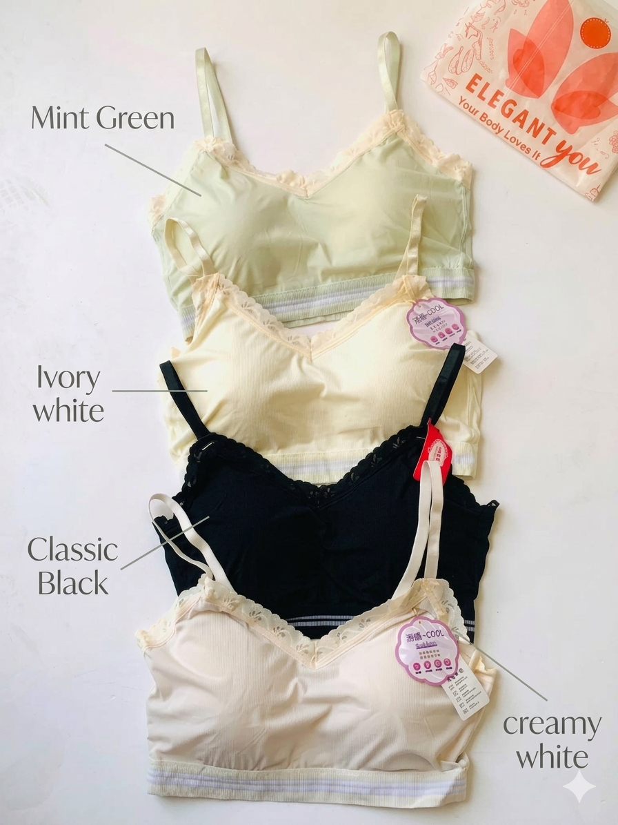 Stylish Seamless Lace Camisole Bralette(036)