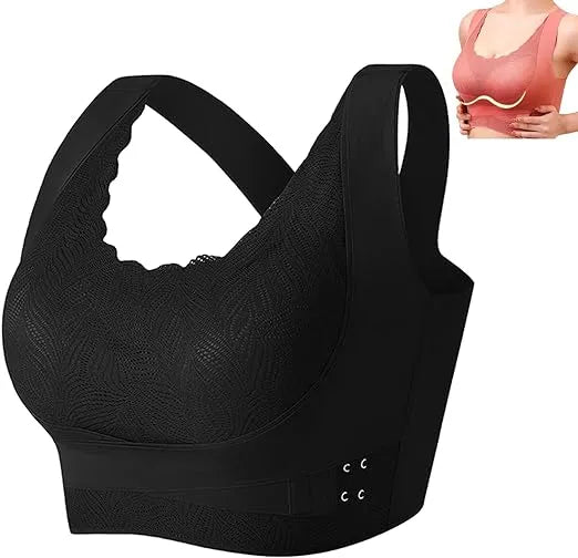 (40-44) Womens Adjustable Cross Posture Corrector Back Straighter Sports Bra (047)*